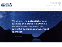 Tablet Screenshot of decisionstrategies.com